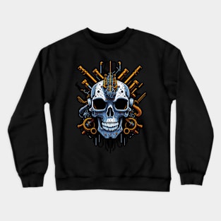 Mecha Skull S03 D02 Crewneck Sweatshirt